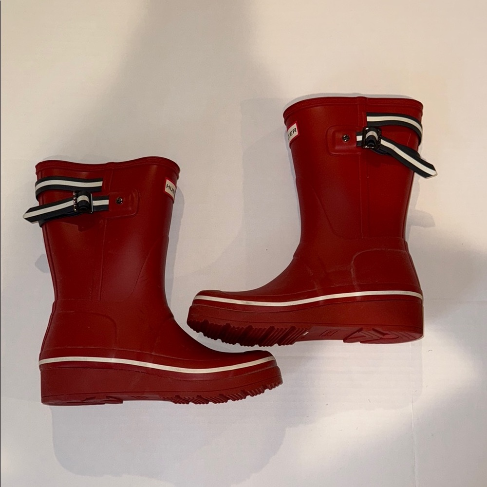 Hunter Bold Red Waterproof Boots